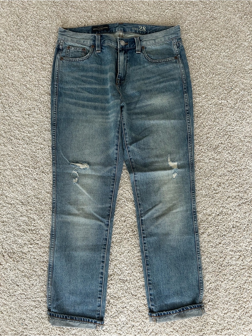 J. Crew women’s Light Blue boyfriend  Jeans